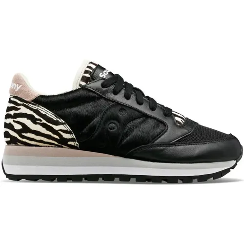 Schwarze Sneakers - Original Stil , Damen, Größe: 37 1/2 EU - Saucony - Modalova