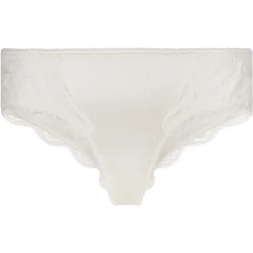 Satin Briefs mit Spitzen Details , Damen, Größe: XL - Dolce & Gabbana - Modalova