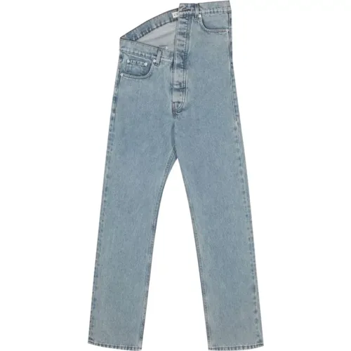 Ice Asymmetric Waist Jeans , male, Sizes: W29 - Y/Project - Modalova