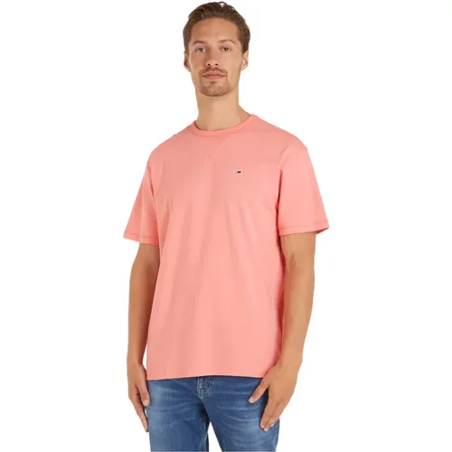 Tickled Pin T-Shirt für Männer , Herren, Größe: 2XL - Tommy Jeans - Modalova