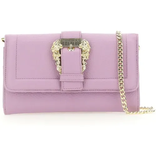 Mini Shoulder Bag for Women in Lilac , female, Sizes: ONE SIZE - Versace Jeans Couture - Modalova