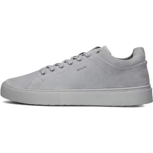 Graue Low Top Sneakers aus Nubuk , Herren, Größe: 45 EU - Blackstone - Modalova