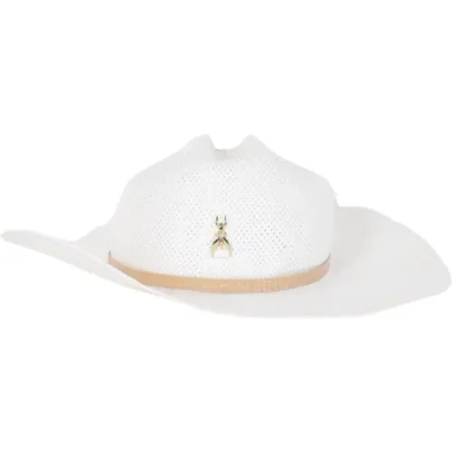 Straw hat with metal logo , female, Sizes: S - PATRIZIA PEPE - Modalova