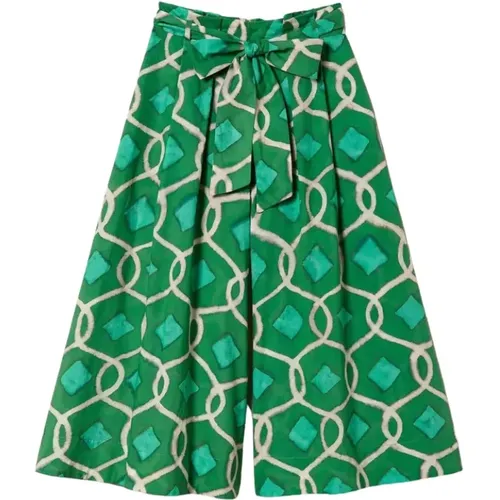 Printed Muslin Skirt and Pants Set , female, Sizes: S, M, XS - Twinset - Modalova