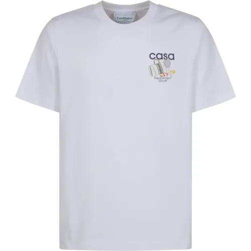 Colorful Printed T-Shirt , male, Sizes: S, XL, M, L, 2XL - Casablanca - Modalova