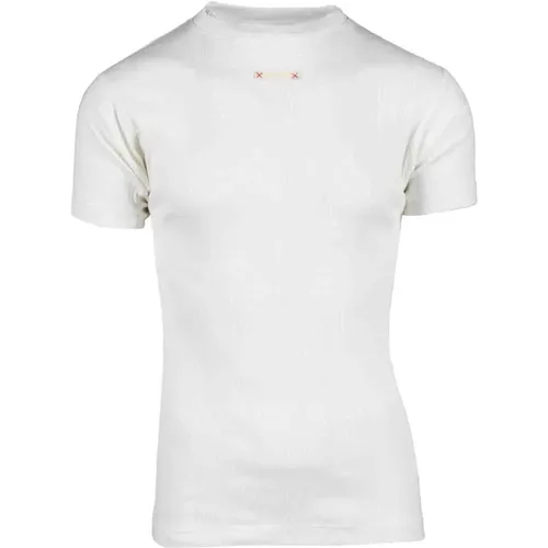 Baumwoll-T-Shirt mit Einzigartigem Stil - Maison Margiela - Modalova