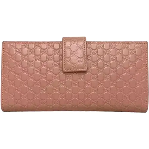 Pre-owned Leather wallets , female, Sizes: ONE SIZE - Gucci Vintage - Modalova