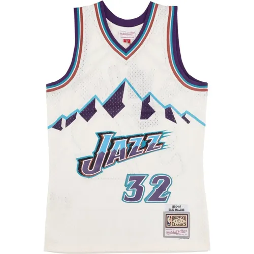 NBA Basketball Tank Top Karl Malone , male, Sizes: S - Mitchell & Ness - Modalova