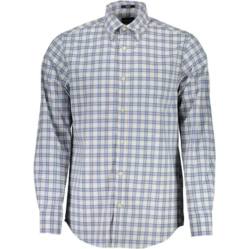 Blaues Baumwollhemd, Regular Fit - Gant - Modalova