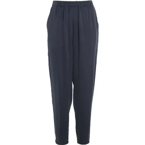 Silk Shiruku Trousers Dark Midnight , female, Sizes: M, XL, S, XS, L - Bitte Kai Rand - Modalova