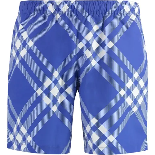 Printed Swim Shorts with Motif , male, Sizes: XL - Burberry - Modalova