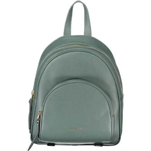 Grüner Leder Rucksack mit Taschen , Damen, Größe: ONE Size - Coccinelle - Modalova