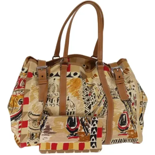 Pre-owned Canvas handbags , female, Sizes: ONE SIZE - Prada Vintage - Modalova