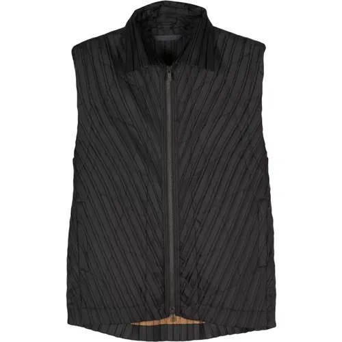 Pleated Cedar Zip Jacket , male, Sizes: L, M - Issey Miyake - Modalova