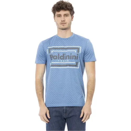 Trend T-shirt mit Logo-Muster , Herren, Größe: XL - Baldinini - Modalova