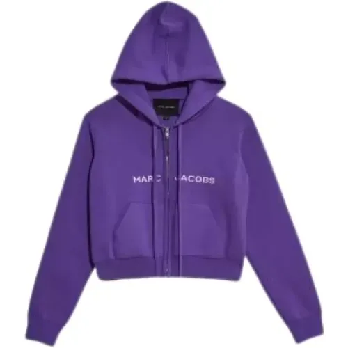 Fashionable Cropped Zip Hoodie , female, Sizes: XL - Marc Jacobs - Modalova