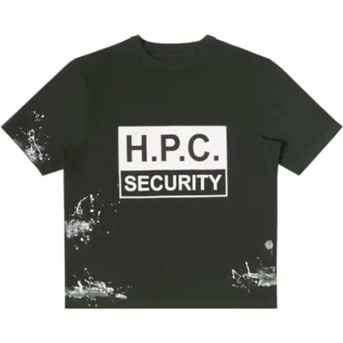 Security Logo Print Cotton T-shirt , male, Sizes: S, L, M - Heron Preston - Modalova