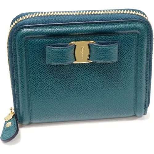 Pre-owned Leather wallets , female, Sizes: ONE SIZE - Salvatore Ferragamo Pre-owned - Modalova