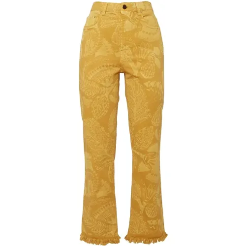 Fancy Crop Jeans , Damen, Größe: W30 - La DoubleJ - Modalova
