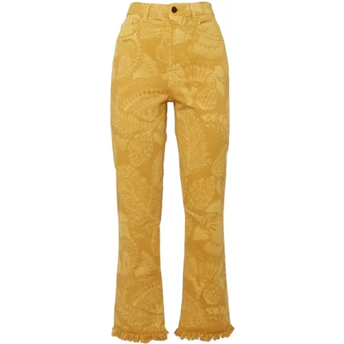 Stylische Crop Jeans , Damen, Größe: W28 - La DoubleJ - Modalova