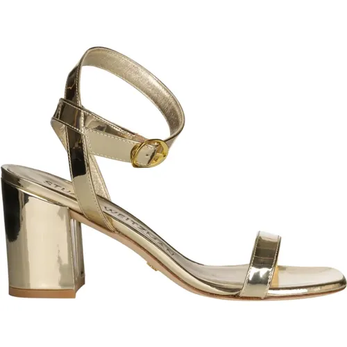 Platino Nearlybare Sandals , female, Sizes: 3 1/2 UK, 3 UK - Stuart Weitzman - Modalova