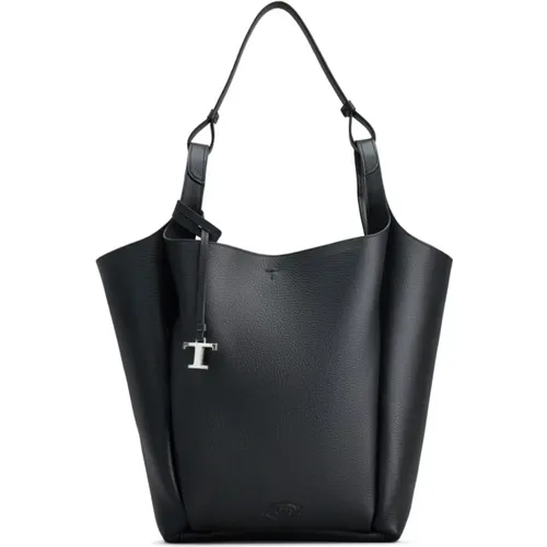 Leather Logo Charm Bag , female, Sizes: ONE SIZE - TOD'S - Modalova