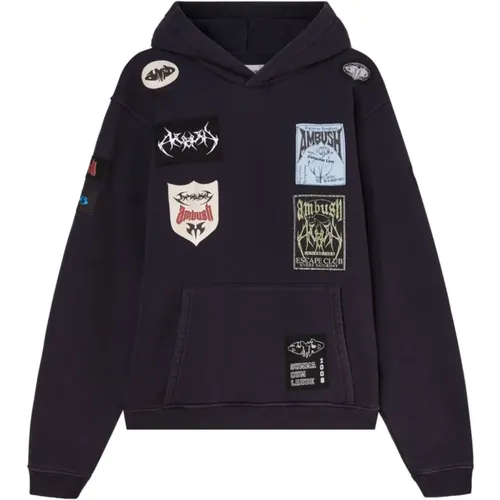 Navy After Hooded Sweatshirt , male, Sizes: S - Ambush - Modalova