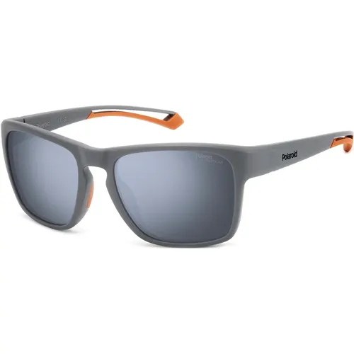 Matte Grey/Silver Sunglasses,Matte Sunglasses,Matte Teal/ Sunglasses - Polaroid - Modalova