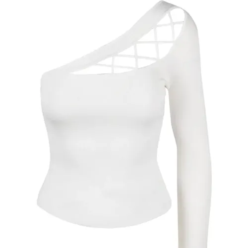 Crossover Knit Top , female, Sizes: XS - Elisabetta Franchi - Modalova