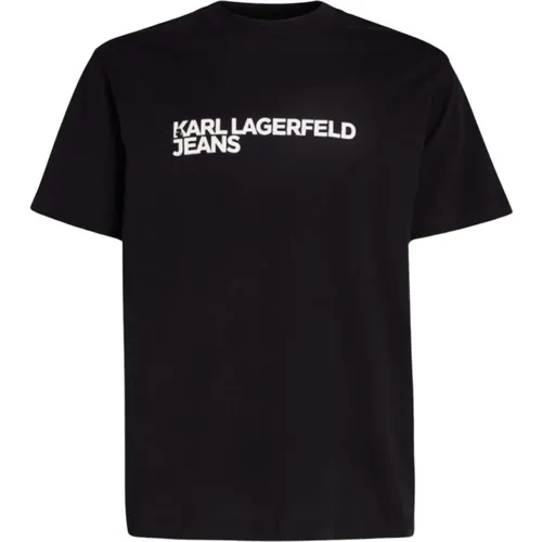 Herren Regular Kurzarm Tee , Herren, Größe: XL - Karl Lagerfeld - Modalova