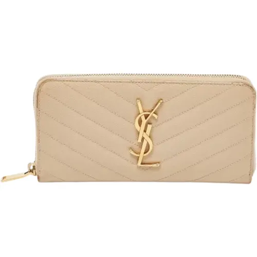 Pre-owned Leather wallets , female, Sizes: ONE SIZE - Yves Saint Laurent Vintage - Modalova