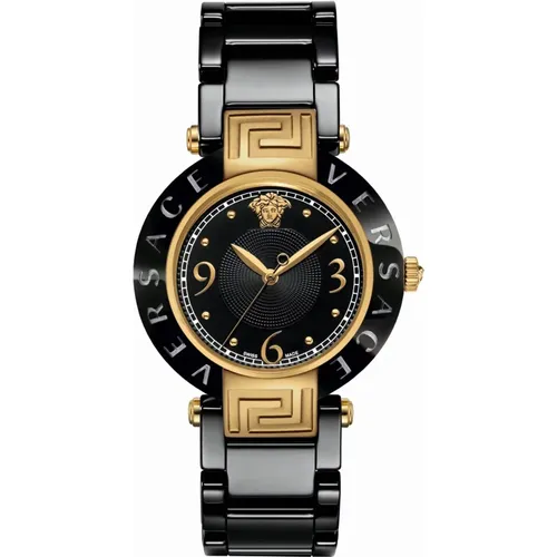 Ceramic Reve Watch with Dial , female, Sizes: ONE SIZE - Versace - Modalova