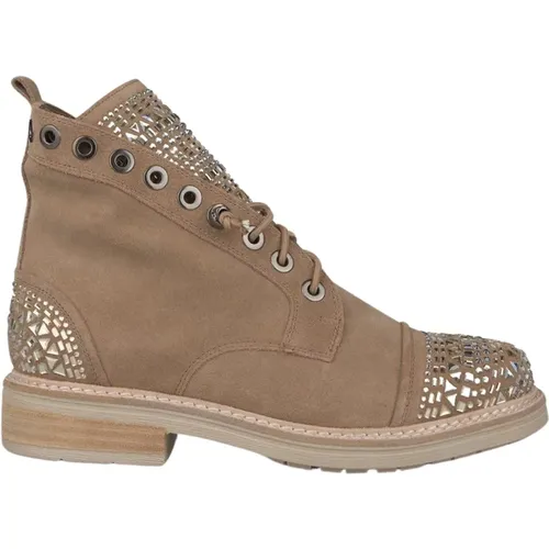 Studded Leather Ankle Boots , female, Sizes: 3 UK, 5 UK - Alma en Pena - Modalova