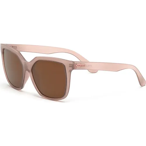 Women Accessories Sunglasses Nude Neutrals Ss23 , female, Sizes: 56 MM - Serengeti - Modalova