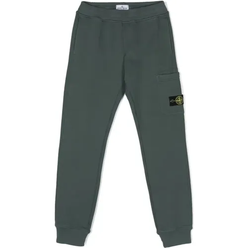 Petrol Sweatpants for Boys Aw24 , male, Sizes: 12 Y - Stone Island - Modalova