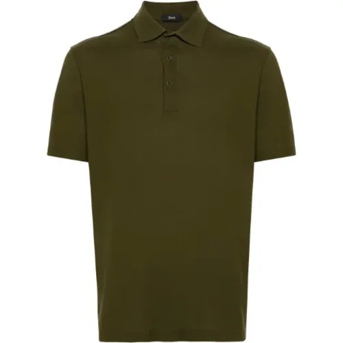 Grüne T-Shirts und Polos , Herren, Größe: XL - Herno - Modalova
