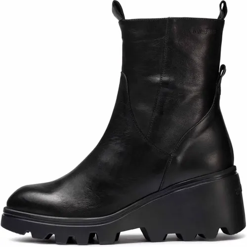 Stiefeletten Leeds Schwarz, Farbe: Schwarz , Damen, Größe: 41 EU - Wonders - Modalova