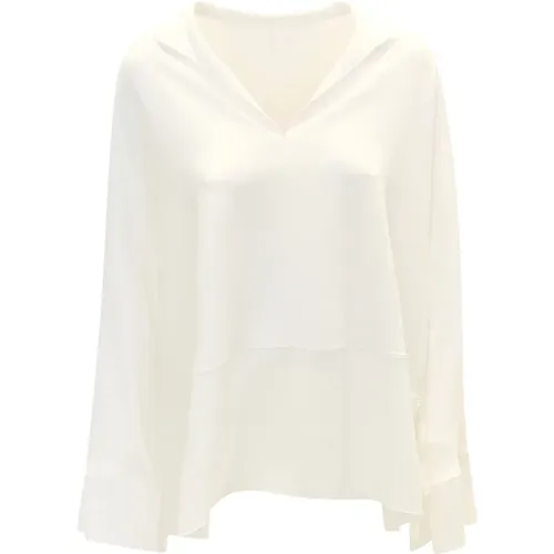 Silk Alfonso Shirt , female, Sizes: L - Antonelli Firenze - Modalova