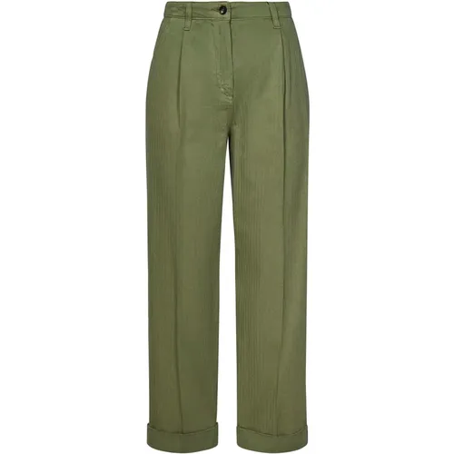 Women's Clothing Trousers Verde Oliva Ss24 , female, Sizes: XS - ETRO - Modalova