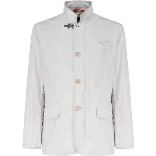 Waterproof Taffeta Jacket with Clutch and Flap Pockets , male, Sizes: XL, M, L - Fay - Modalova