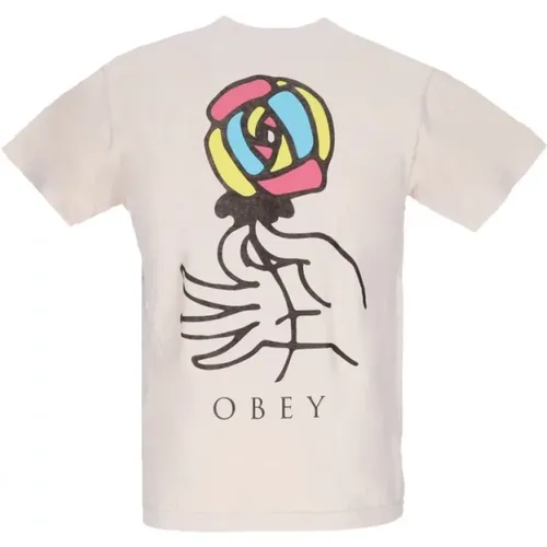 T-Shirts , Herren, Größe: XL - Obey - Modalova