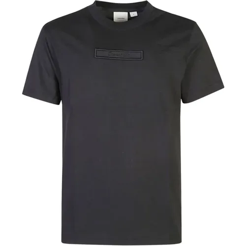 Schwarze T-Shirts und Polos , Herren, Größe: M - Calvin Klein - Modalova