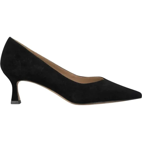 Pointed Toe Mid-Heeled Leather Shoe , female, Sizes: 2 UK, 3 UK, 6 UK, 4 UK, 9 UK, 7 UK, 8 UK, 5 UK - Alma en Pena - Modalova