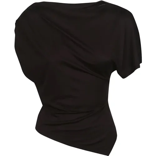 Elegante Schwarze Bluse , Damen, Größe: L - pinko - Modalova