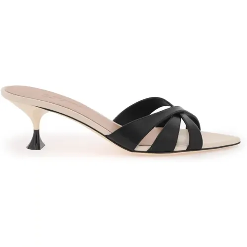 Elegant Elis Cross-Strap Mules , female, Sizes: 3 UK, 6 UK, 8 UK - 3Juin - Modalova