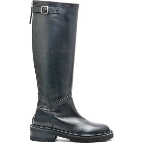 Leather Boot , female, Sizes: 4 1/2 UK, 4 UK, 5 UK - Via Roma 15 - Modalova