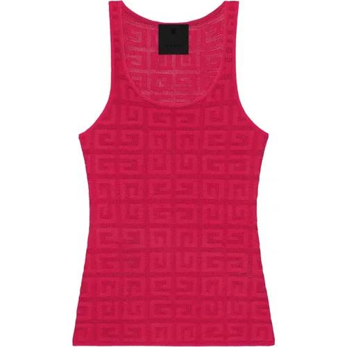 Fuchsia All-over 4G Muster Slim Fit , Damen, Größe: XS - Givenchy - Modalova