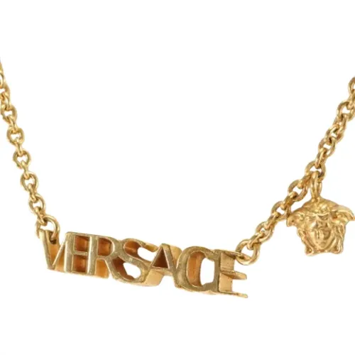 Pre-owned Fabric necklaces , female, Sizes: ONE SIZE - Versace Pre-owned - Modalova