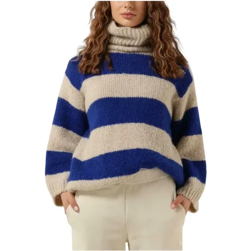 Block Stripe Sweater Damenmode , Damen, Größe: XS - 10Days - Modalova