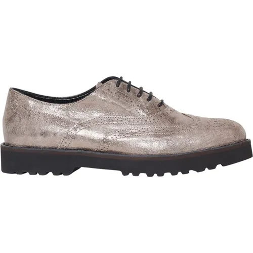 Women Shoes Laced Oro Noos , female, Sizes: 3 1/2 UK, 4 1/2 UK, 6 1/2 UK, 5 UK, 7 UK - Hogan - Modalova